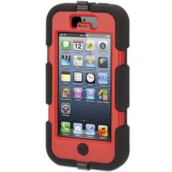 Griffin, obal SURVIVOR pre iPhone 5/5S, červrno/čierny