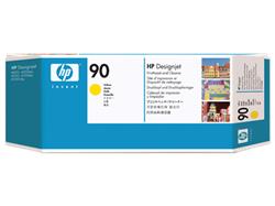 HP No. 90 Yellow Printhead and Printhead Cleaner