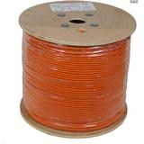 Kabel Cat 6A S/FTP LSOH lanko (Dca) 27 AWG 500m oranžový