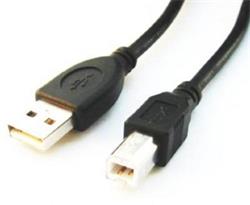 kábel USB 2.0 typ A-B 3m. Vhodný pre HP LJ, čierny High Quality
