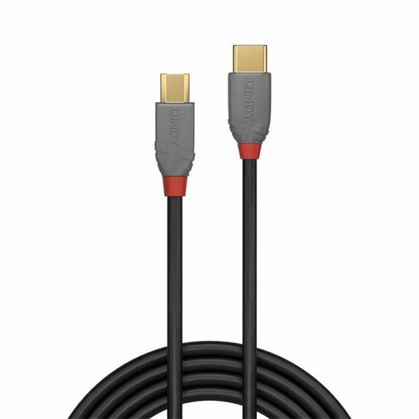 Kábel USB 2.0 Typ C CM/MICRO-B(2.0) 0.5m, High Speed, Anthra Line, čiern