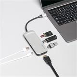 Kingston Nukleový rozbočovač USB-C (HDMI, USB-A, čítačka kariet SD a MicroSD)