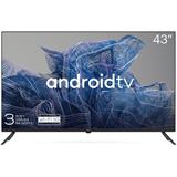 KIVI TV 43U740NB, 43" (109 cm),UHD, Google Android TV, Black, 3840x2160, 60 Hz, , 2x10W, 53 kWh/1000h ,BT5,HDMI 4