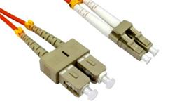 LC/UPC-SC/UPC Optický patch cord OM2 50/125 1m