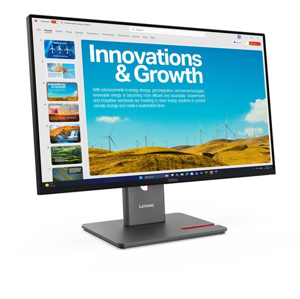Lenovo P24QD-40 23.8" 2560x1440 1500:1 300cd 4ms HDMI+DP+USB+USB-C+RJ45 dock PD140W 3y