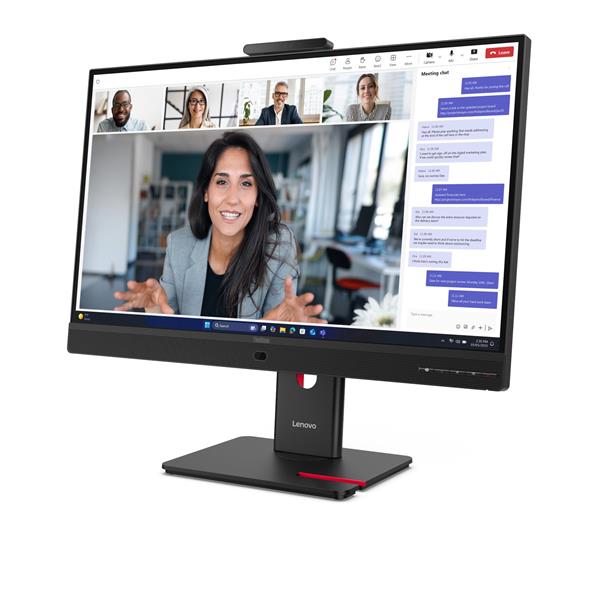 Lenovo T27QD-4v 27" 2560x1440 1500:1 350cd 4ms HDMI+DP+USB+USB-C+RJ45 dock PD100W repro webcam 3y