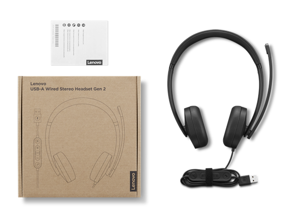 Lenovo USB-A Wired Stereo Headset Gen 2