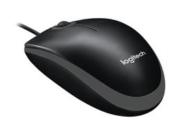 Logitech® B100 Optical USB Mouse - BLACK-GREY