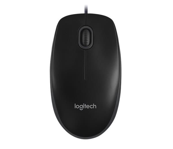 Logitech® B100 Optical USB Mouse for Bus - BLACK-GREY - EMEA