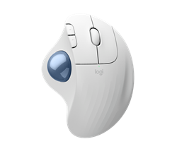 Logitech® ERGO M575S Wireless Trackball - OFFWHITE+BLUE BALL