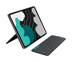 Logitech® FLIP FOLIO-GRAPHITE-US-BT- iPad Pro 13 palců (M4) a iPad Air 13 palců (M2 a M3)