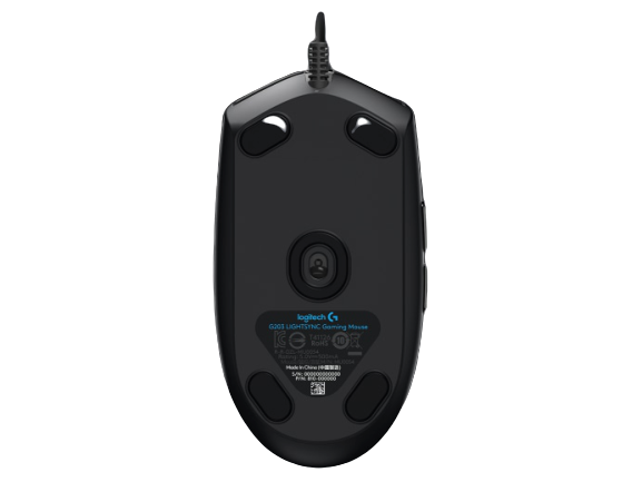 Logitech® G203 2nd Gen LIGHTSYNC Gaming Mouse - BLACK - USB - N/A - EMEA
