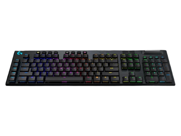 Logitech® G915 LIGHTSPEED Wireless RGB Mechanical Gaming Keyboard – GL Clicky - CARBON - US INT'L - 2.4GHZ/BT - INTNL -