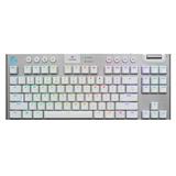 Logitech® G915 TKL Tenkeyless LIGHTSPEED Wireless RGB Mechanical Gaming Keyboard - Tactile - WHITE - US INT'L