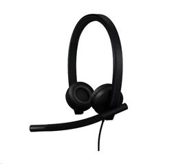 Logitech® H570e USB Headset Stereo (Teams version) headset - BLACK - USB-C