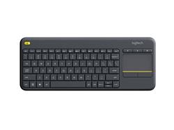 Logitech® K400 Plus Wireless Touch Keyboard - DARK - US INT'L - 2.4GHZ - N/A - INTNL