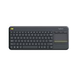 Logitech® K400 Plus Wireless Touch Keyboard - DARK - US INT'L - 2.4GHZ - N/A - INTNL