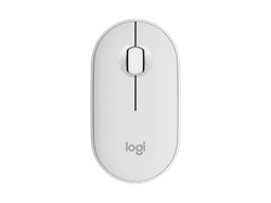 Logitech® M350s Pebble Mouse 2 - TONAL WHITE - BT - N/A - EMEA-808 - DONGLELESS