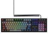 Lorgar Azar 514, mechanická herná klávesnica, RGB podsvietenie, 18 režimov, USB-C, čierna