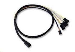 LSI internal cable 1.0 m Mini-SAS HD (SFF-8643) to 4x SATA with sideband