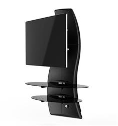 Meliconi GHOST DESIGN 2000 ROT. CARBON Wall Fixture for 32" to 63" screens up to 30kg. +/-90° rotation and +15/-5° tilt