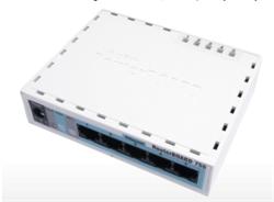 MIKROTIK RouterBOARD 750GL + L4 (400MHz, 64 MB RAM, 5xGLAN switch, plastic case, zdroj)