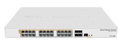 MIKROTIK RouterBOARD Cloud Router Switch CRS328-24P-4S+RM + L5 (800MHz; 512MB RAM; 24x GLAN POE; 4x SFP+) rack