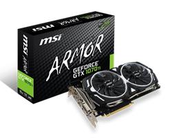 MSI GeForce GTX 1070 Ti ARMOR 8G GDDR5, 3x DP, HDMI, DVI
