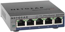 NETGEAR GS105E 5 x 10/100/1000 Prosafe PLUS Switch (managemenet via PC utility)
