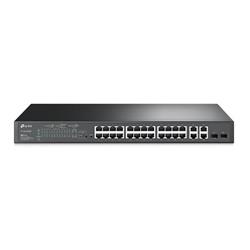Omada 24-Port 10/100 Mbps + 4-Port Gigabit Smart Switch with 24-Port PoE+ PORT: 24× 10/100 Mbps PoE+ Ports, 4× Gigabit