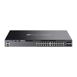Omada 24-Port Gigabit Stackable L3 Managed Switch with 4 10GE SFP+ Slots PORT: 24× Gigabit RJ45 Ports, 4× 10G SFP+ Slot
