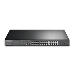 Omada 24-Port PoE+ Gigabit L2+ Managed Switch with 4 10GE SFP+ Slots PORT: 24× Gigabit PoE+ Ports, 4× 10G SFP+ Slots,