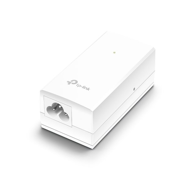 Omada 24V Passive PoE Injector Adapter PORT: 1× Gigabit PoE Port, 1× Gigabit Non-PoE Port SPEC: Data and Power Carried o