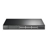 Omada 28-Port PoE+ Gigabit L2+ Managed Switch with 4 SFP Slots PORT: 24× Gigabit PoE+ Ports, 4× Gigabit SFP Slots, RJ45/