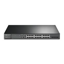 Omada 28-Port PoE+ Gigabit L2+ Managed Switch with 4 SFP Slots PORT: 24× Gigabit PoE+ Ports, 4× Gigabit SFP Slots, RJ45