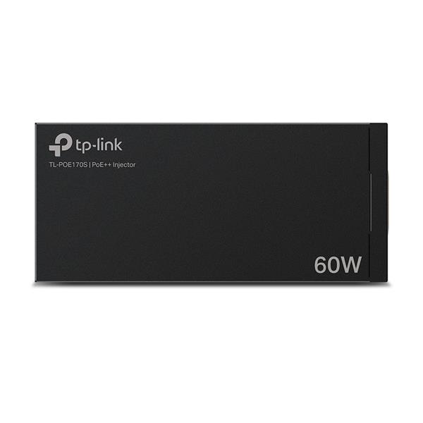 Omada PoE++ Injector Adapter PORT: 1× Gigabit PoE Port, 1× Gigabit Non-PoE Port SPEC: 802.3bt/at/af Compliant, 60 W PoE