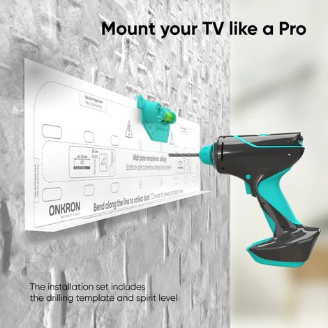 ONKRON TV SLIM držiak na stenu, 32 až 75", VESA 400x400, max 57 kg, čierny