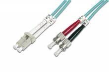 Optický duplex kabel, MM, 50/125, LC/ST, LSOH, (OM3), 5m