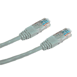 OPTIX Patch kábel Cat6, UTP, 1,5m, šedý