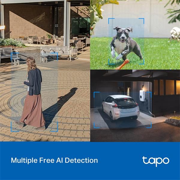 Outdoor Pan/Tilt Security Wi-Fi Camera SPEC: 2K QHD (2560x1440), 2.4 GHz, 2T2R, 2 × External Antennas, 1 × Ethernet Port