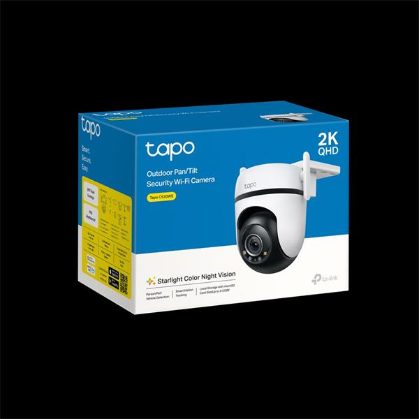 Outdoor Pan/Tilt Security Wi-Fi Camera SPEC: 2K QHD (2560x1440), 2.4 GHz, 2T2R, 2 × External Antennas, 1 × Ethernet Port