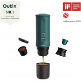 Outin Nano Prenosný espresso kávovar, farba modrozelená
