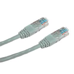 patch kábel Cat6, UTP, 3m, šedý
