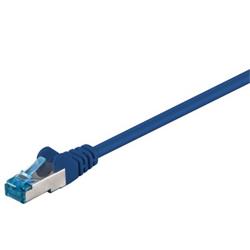 patch kábel Cat6A, SFTP, LS0H, 5m, modrý