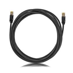 patch kábel Cat6A, STP, LSOH, 0,5m, čierny