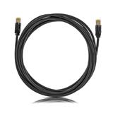patch kábel Cat6A, STP, LSOH, 0,5m, čierny