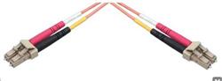 Patchcord optický MM OM4 50/125, LC-LC, 3m, LSOH barva aqua dup. 2x 2,8mm, I/L 0,2dB, R/L -35dB
