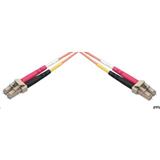 Patchcord optický MM OM4 50/125, LC-LC, 3m, LSOH barva aqua dup. 2x 2,8mm, I/L 0,2dB, R/L -35dB