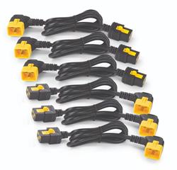 Power Cord Kit (6 ea), Locking, C19 to C20 (90 Degree), 0.6m