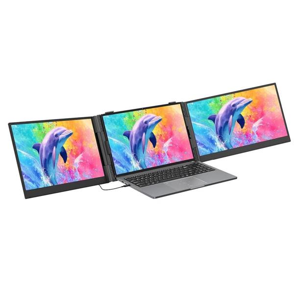 Prenosný monitor Blackview DCM8Pro Dual Screen 15.3", 1920x1200 16:9 LCD 60Hz IPS 178 USB-C 3.1x3, sivo čierny